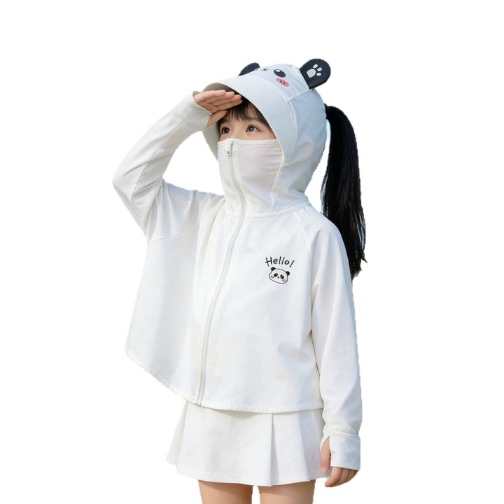 Damen nan leichte UV-Schutz Kapuzenjacke für Kinder mit Daumenloch und windabweisender Funktionsqualität  Drune