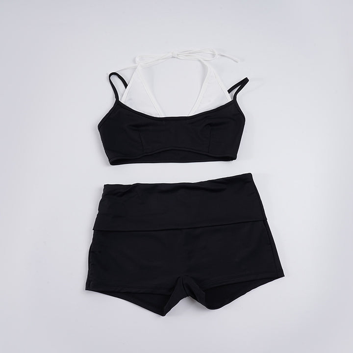 Damen Sportliches Bikini-Set mit hohem Bund und modischem Design Drune