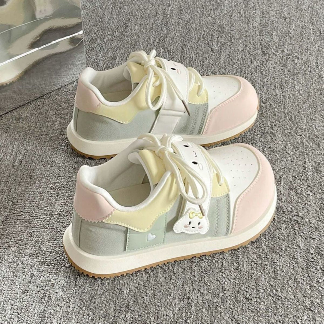 Damen Kindersneaker mit niedlichem Tierdesign und praktischem Klettverschluss Drune