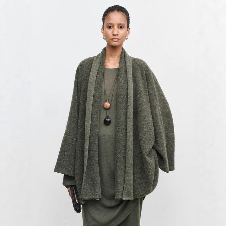 Damen eleganter strapazierfähiger Strickmantel Drune