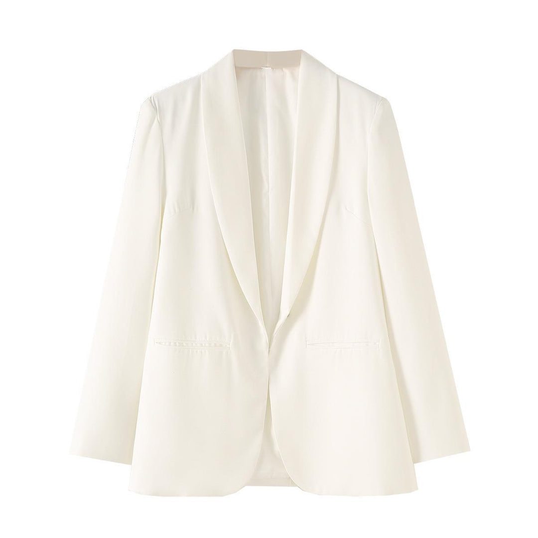 Damen Eleganter Blazer mit sanften Schultern und luxuriösem Innenfutter Drune