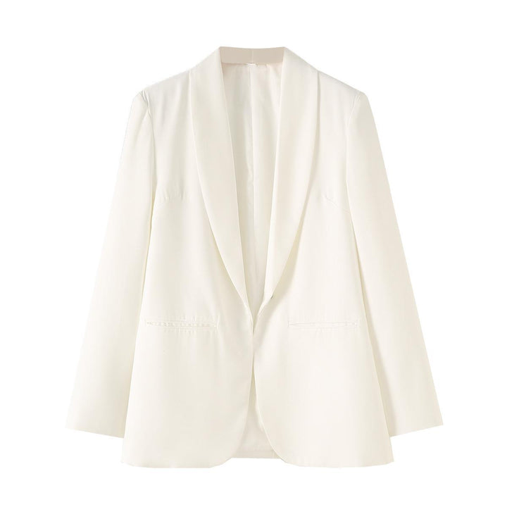 Damen Eleganter Blazer mit sanften Schultern und luxuriösem Innenfutter Drune