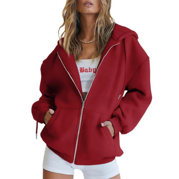 Damen Kapuzenjacke im oversized Schnitt mit praktischen Taschen Drune