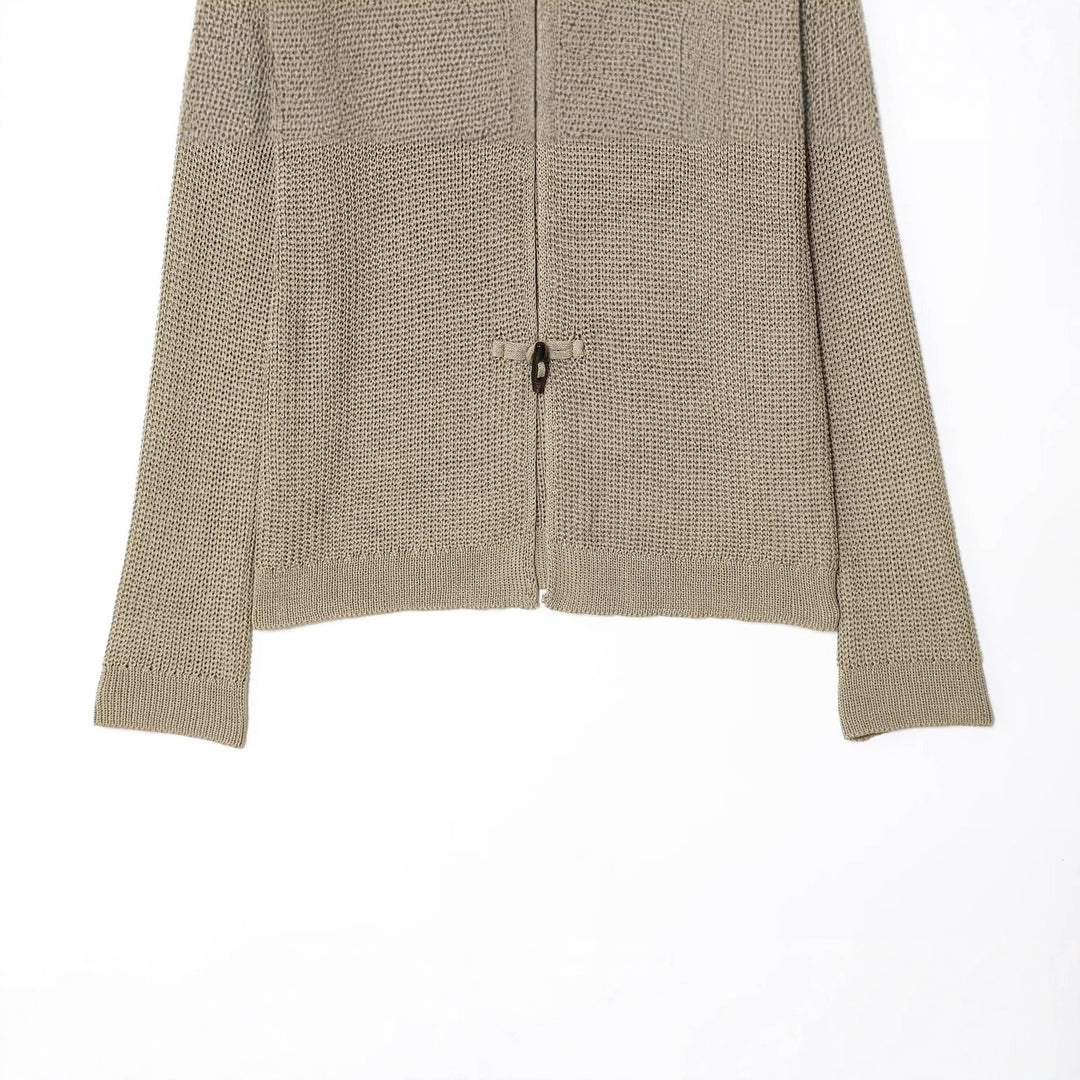 Damen leichte Strickjacke mit eleganten Knopfdetails Drune