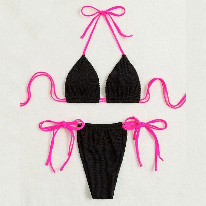 Damen Triangel-Bikini mit verstellbaren Kordeln Drune