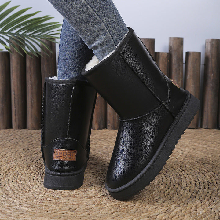 Damen kuschelige Winterboots mit warmem Innenfutter Drune
