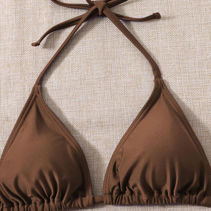 Damen Triangel-Bikini mit gefüttertem Oberteil und elegantem Wickeltuch Drune