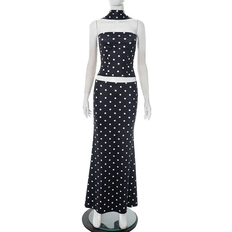 Damen Maxikleid mit figurformendem Stoff und eleganten Leopardenmuster Drune