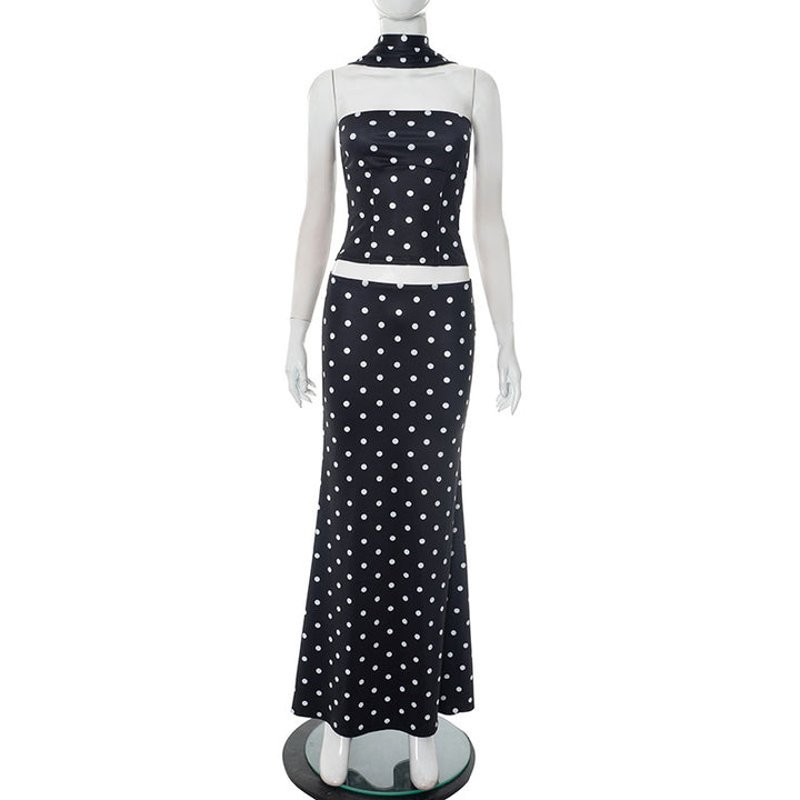 Damen Maxikleid mit figurformendem Stoff und eleganten Leopardenmuster Drune