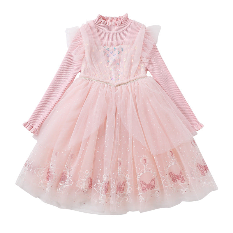 Mädchen Festliches Kleid im Prinzessinnen-Stil Drune