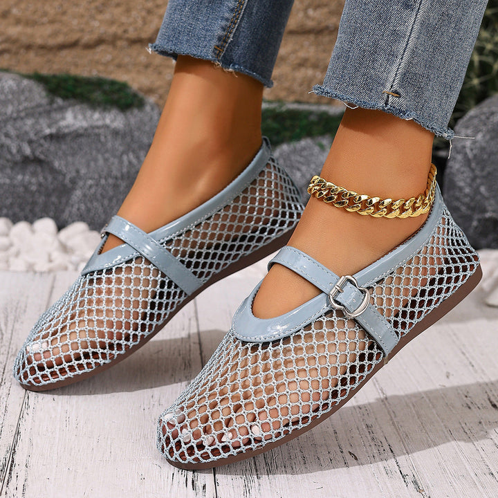 Damen Netzschuhe mit elegantem Riemen Drune