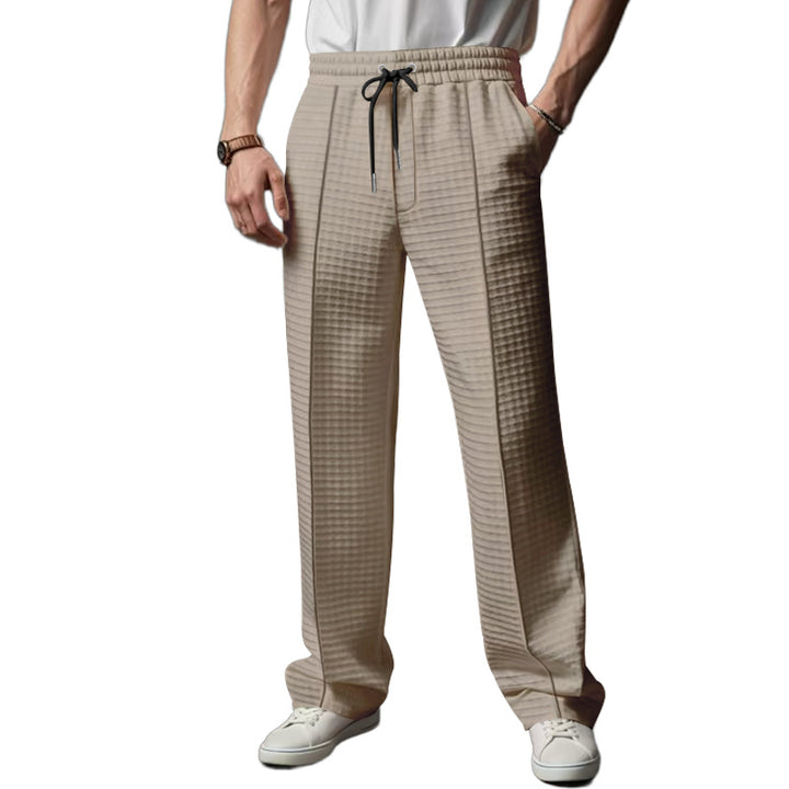 Herren lässige Sporthose mit elastischem Bund und strukturiertem Design Drune