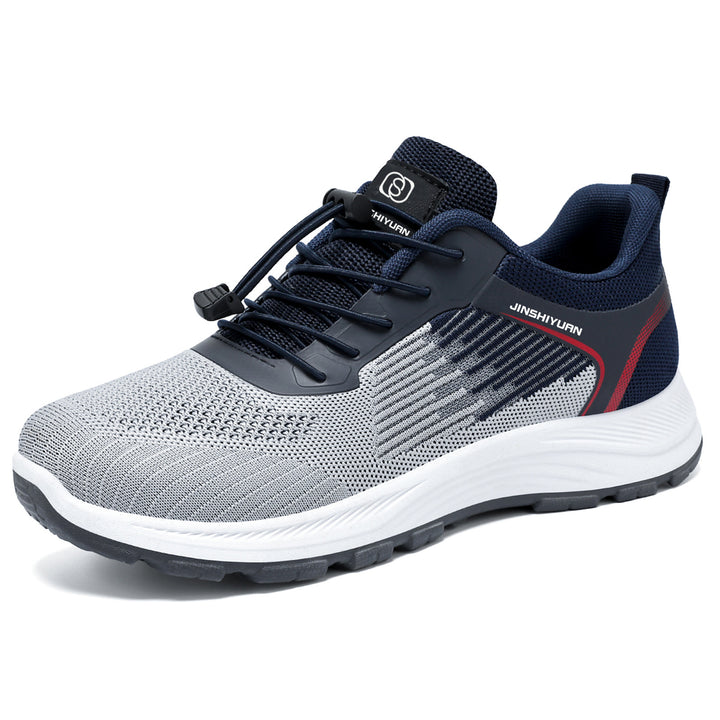 Damen nan ultraleichter Strick-Freizeitsneaker mit Schnellzugverschluss, verstärkter Fersenlasche und ergonomischer Wellen-EVA-Sohle Drune