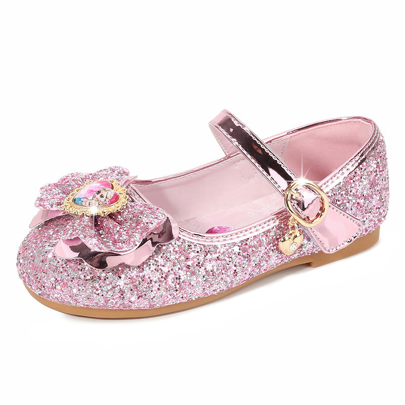Mädchen Glitzernde Ballerinas mit Blumendekor Drune