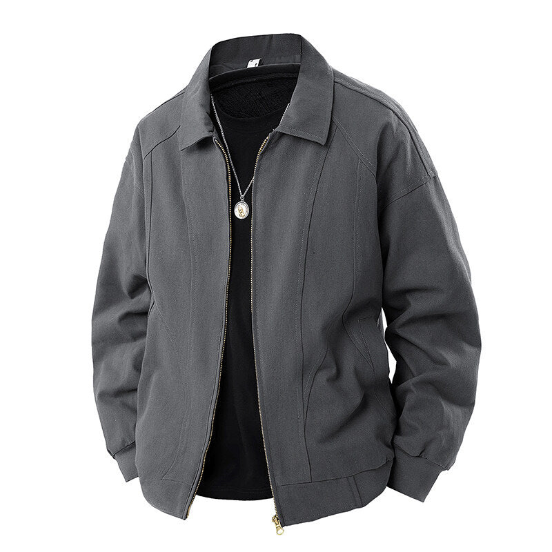 Damen modische Übergangsjacke mit elastischen Bündchen und praktischen Taschen Drune