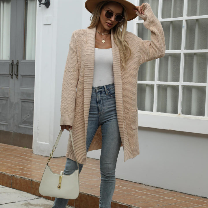 Damen Strickcardigan mit offenem Schnitt und lässigem Design Drune
