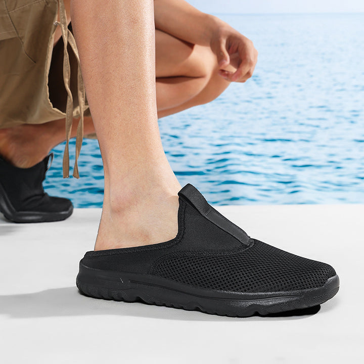 Damen nan leichte Schnelltrocknende Strand- und Pool-Slipper aus atmungsaktivem Wabenmesh mit flexibler profilierter Leichtsohle Drune
