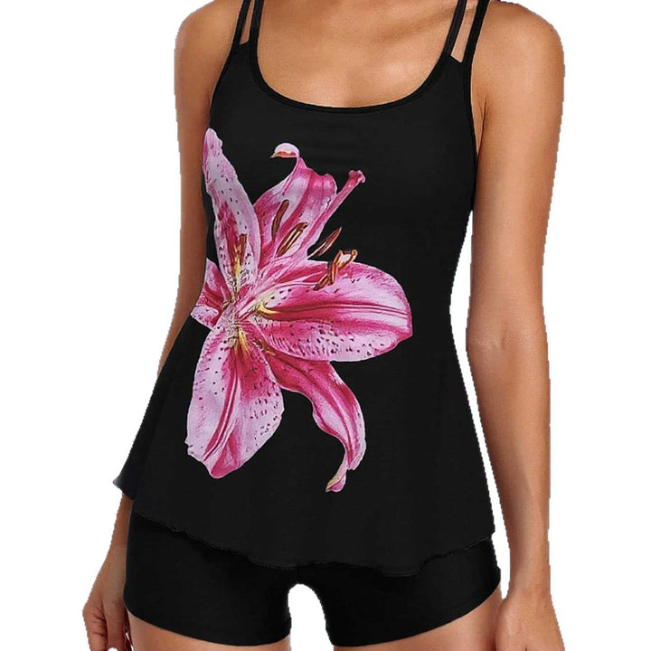 Damen Tankini mit floralem Motiv und bequemen Shorts Drune