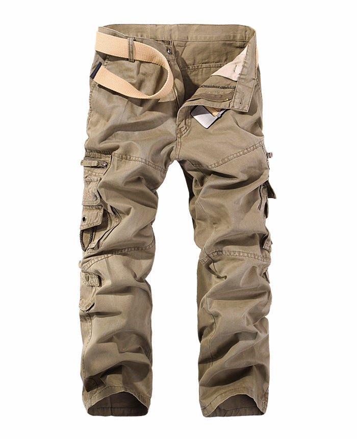 Herren Cargo-Hose mit mehreren praktischen Taschen und verstellbarem Gurt Drune