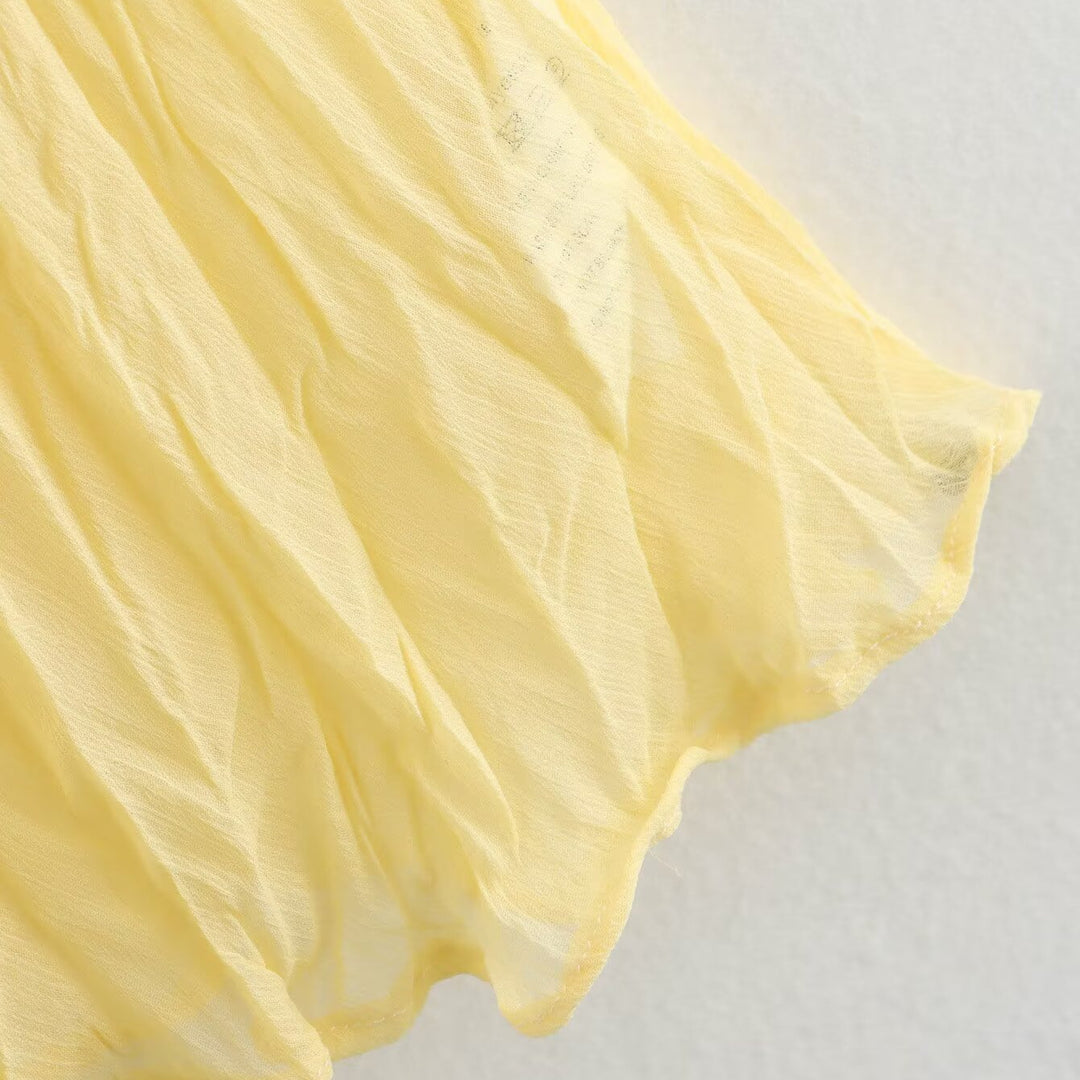 Damen Maxirock mit fließendem Plissee-Design und elastischem Bund Drune