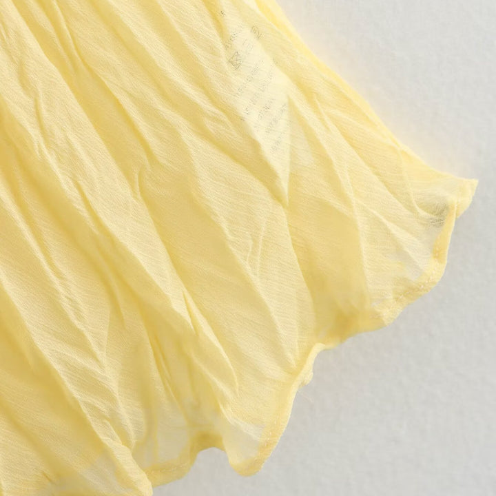 Damen Maxirock mit fließendem Plissee-Design und elastischem Bund Drune