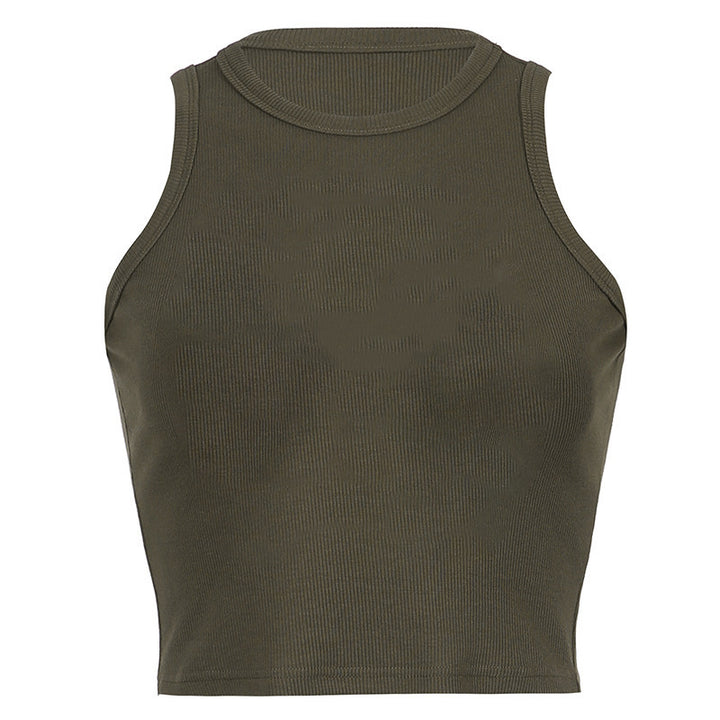 Damen Einfaches und bequemes Tanktop aus hochwertiger Baumwolle Drune