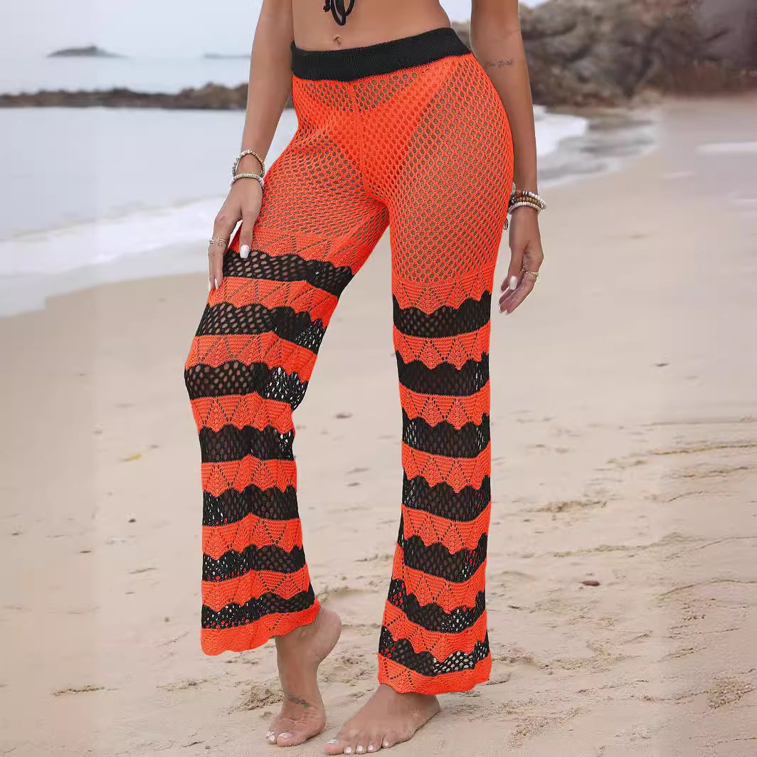 Damen gehäkelte Strandhose Drune