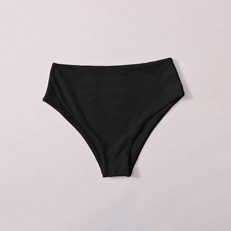 Damen Hochgeschnittener Bikini-Hosenteil mit elegantem Bund Drune