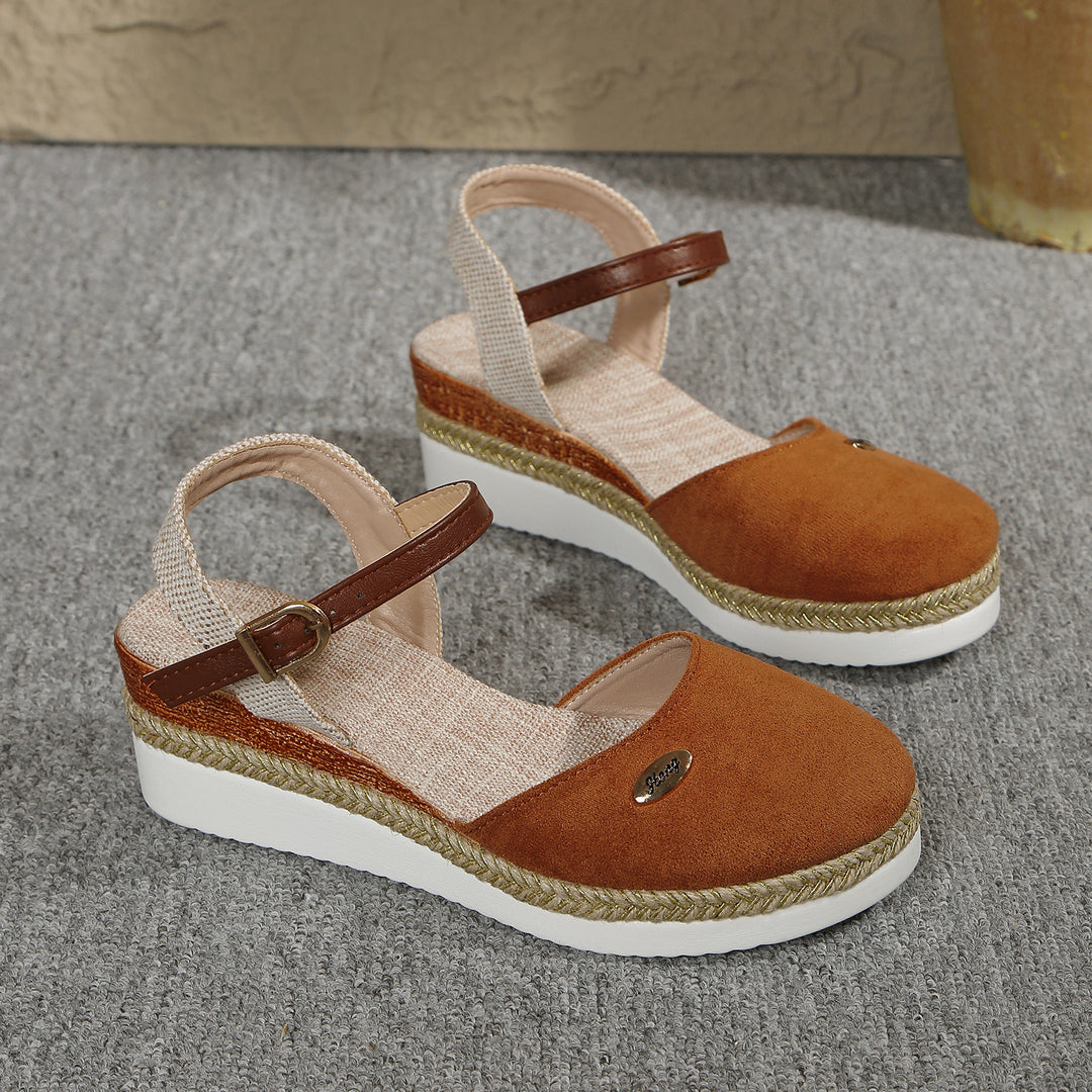 Damen Espadrilles mit eleganter Schnalle Drune