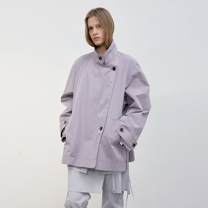 Damen Modische Übergangsjacke mit asymmetrischem Schnitt Drune
