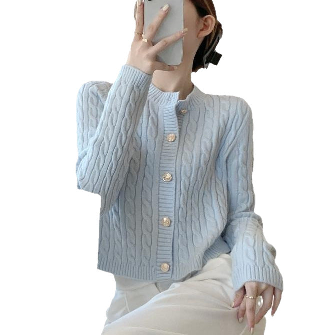 Damen Strickjacke mit strukturiertem Zopfdesign Drune