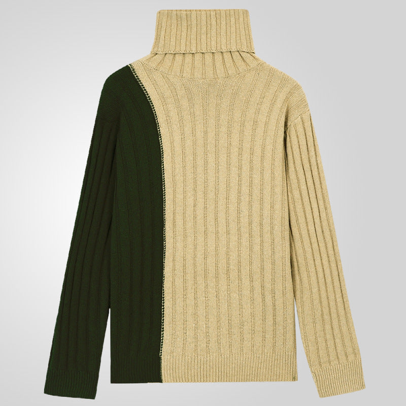 Herren Rollkragenpullover mit strukturiertem Rippdesign Drune