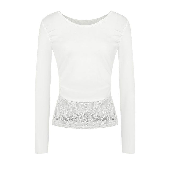 Damen elegantes Oberteil mit raffinierten Rüschendetails Drune