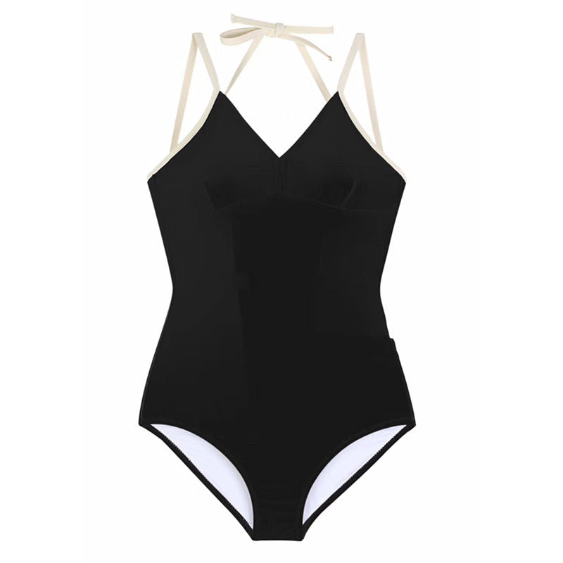 Damen Eleganter Hoch geschnittener Schwimmanzug Drune