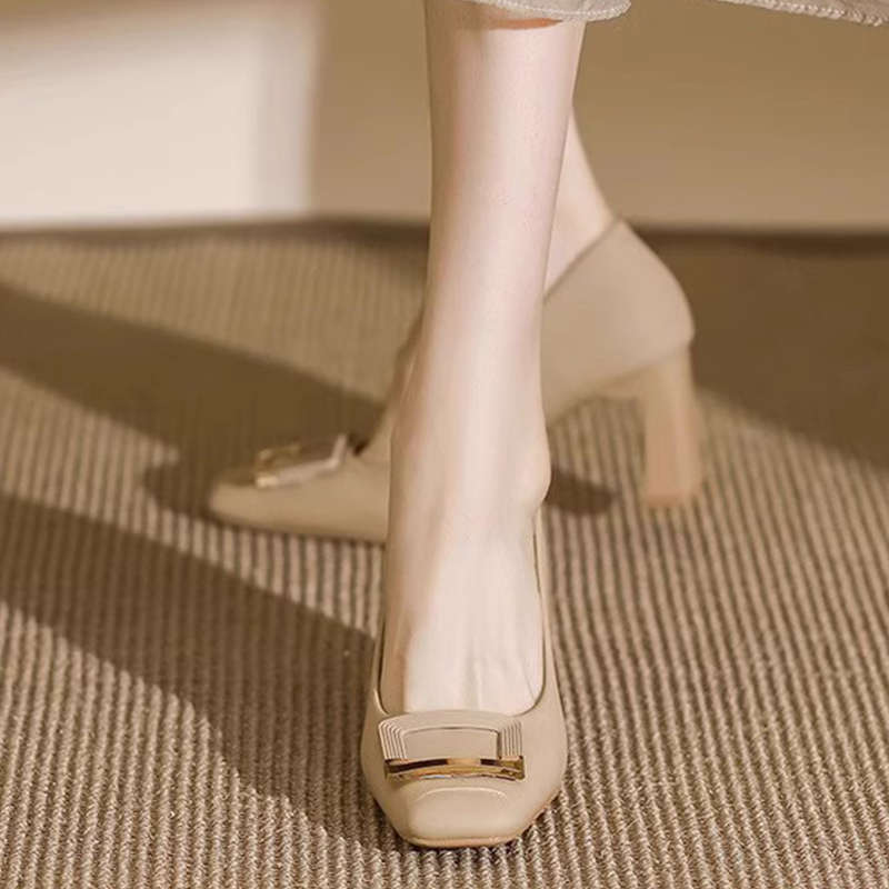 Damen Elegante und komfortable Pumps mit modischer Schnallenverzierung Drune