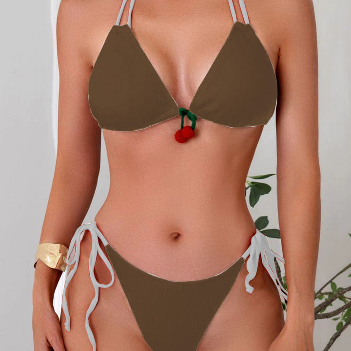 Damen Triangel-Bikini mit verspieltem Dekorelement Drune