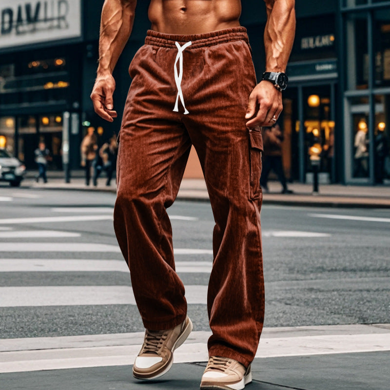 Herren Cargo-Hose mit praktischen Seitentaschen und entspanntem Schnitt Drune