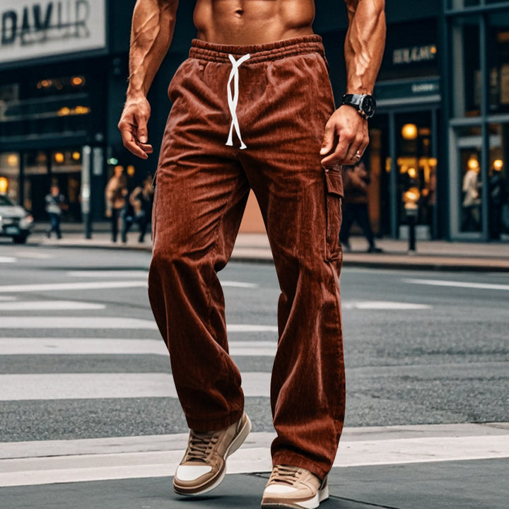 Herren Cargo-Hose mit praktischen Seitentaschen und entspanntem Schnitt Drune