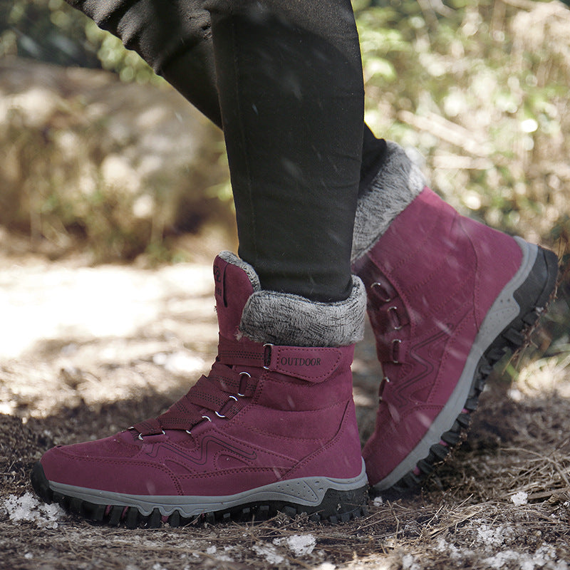 Damen Wasserdichte Winterstiefel mit isolierter Fütterung Drune