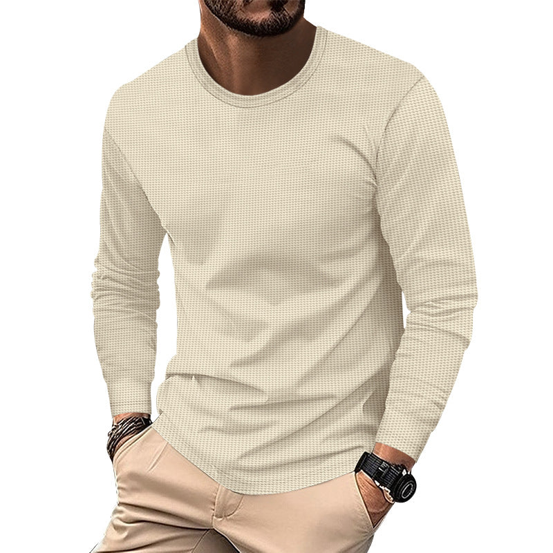 Herren nan strukturiertes Waffel-Langarmshirt aus Thermo-Jersey Drune