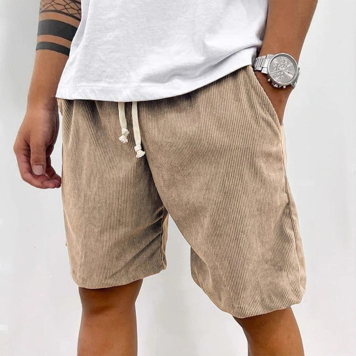 Drune | Herren Casual Kordelzug Cord Shorts