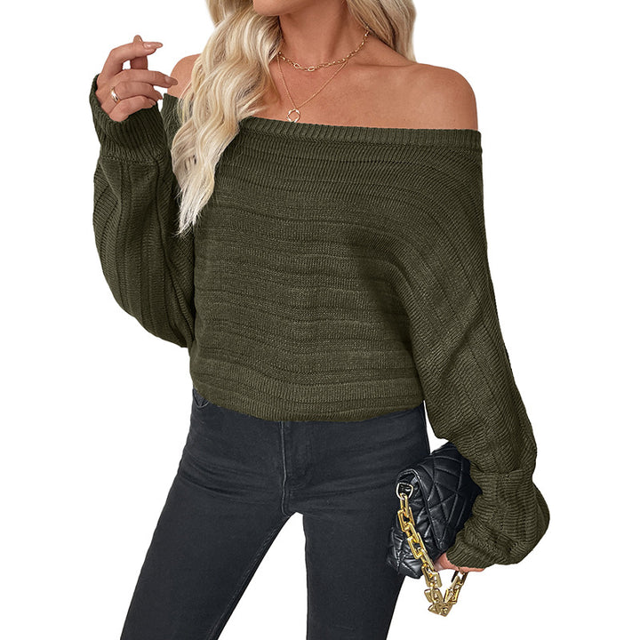 Damen Off-Shoulder Strickpullover Drune