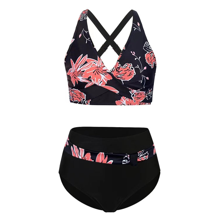 Damen Sportliches Bikini-Set mit trendigem Schnitt und modernem Grafikdesign Drune