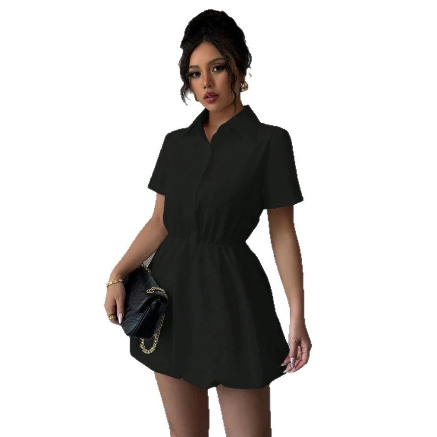 Damen Hemdblusenkleid mit zeitloser Silhouette und tailliertem Design Drune