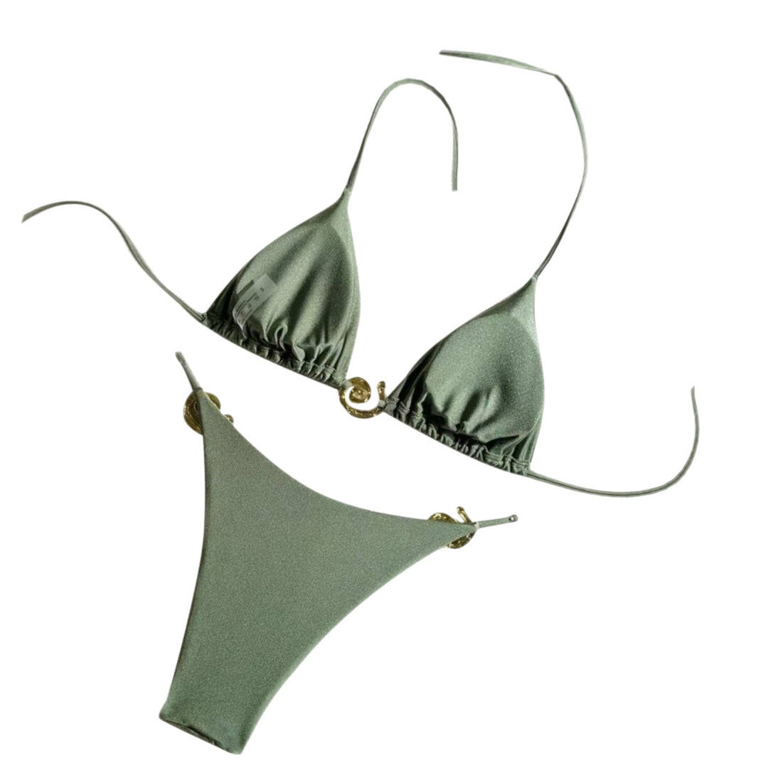 Damen Triangel-Bikini mit luxuriösen Muschel-Details Drune