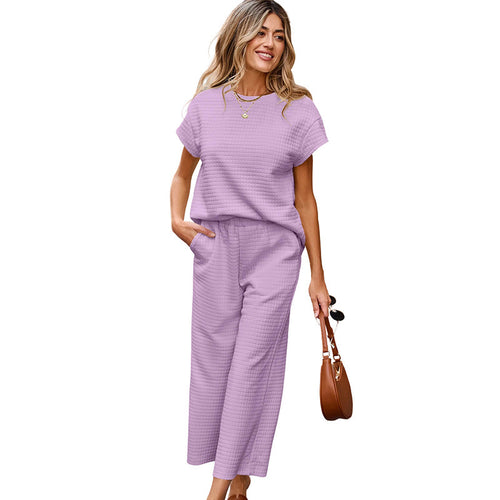 Damen Kombi-Outfit aus hochwertigem Stoff mit integriertem Gummibund und modischen Weiten Drune