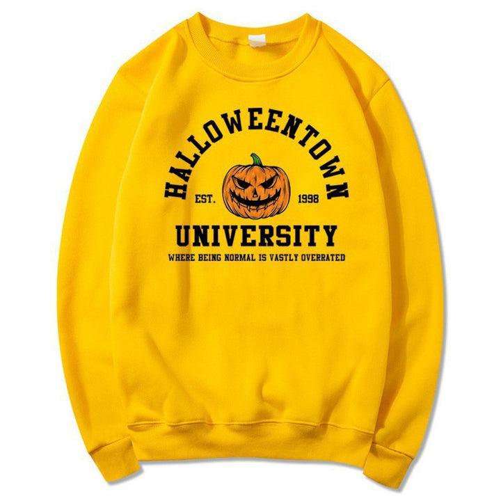 Damen Sweatshirt mit kreativem Halloween-Design und bequemer Passform Drune