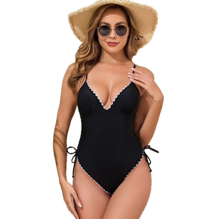Damen Eleganter und femininer Badeanzug mit verstellbaren Trägern Drune