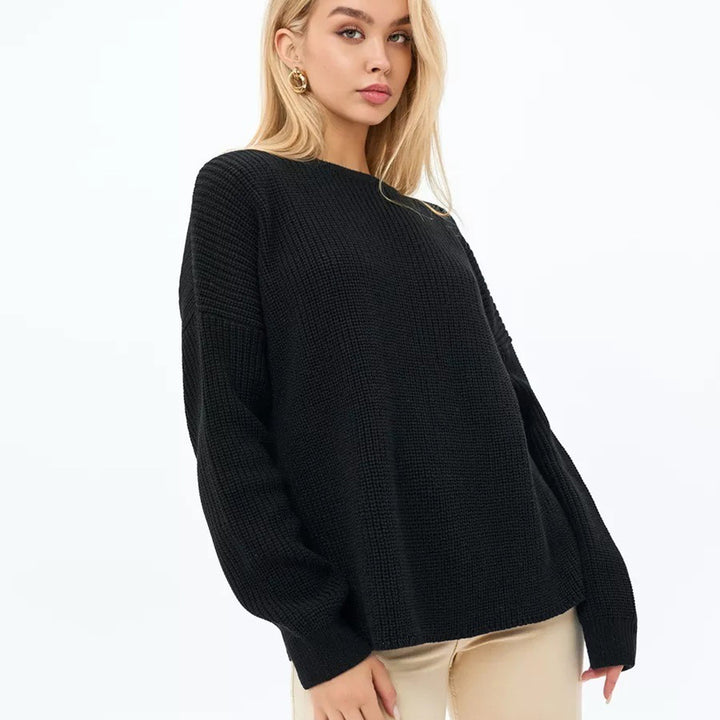 Damen Grobstrickpullover Drune