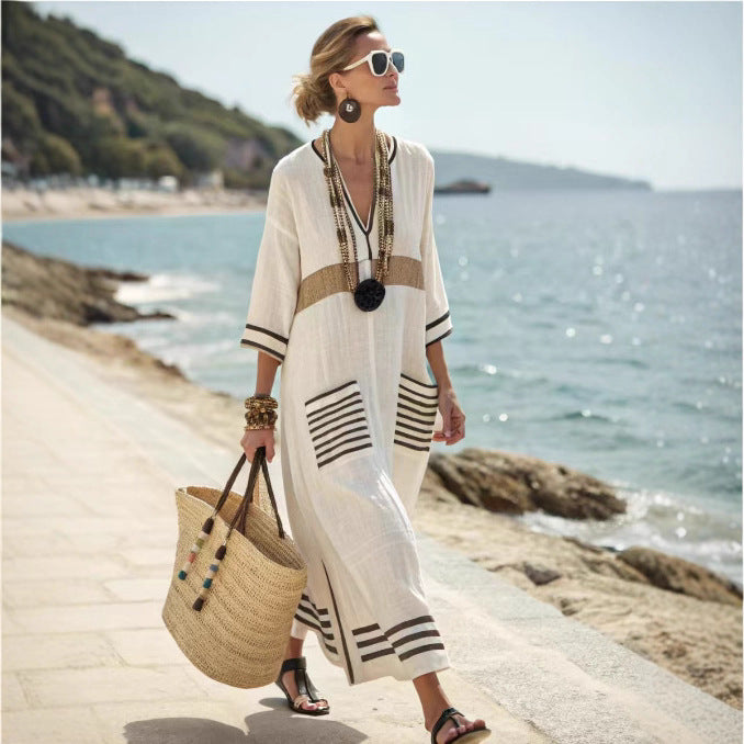 Damen lässiges Strandkleid Drune